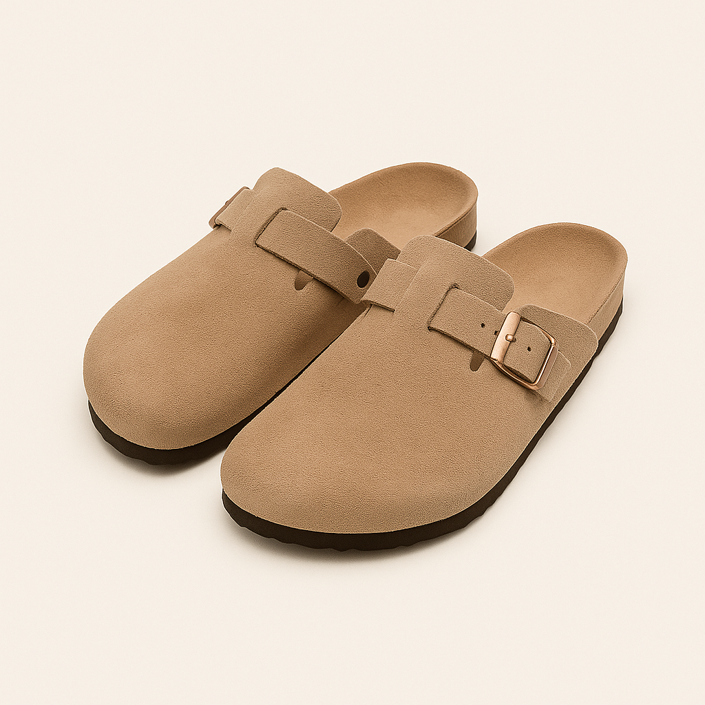 LADY CLUB SUEDE CLOGS