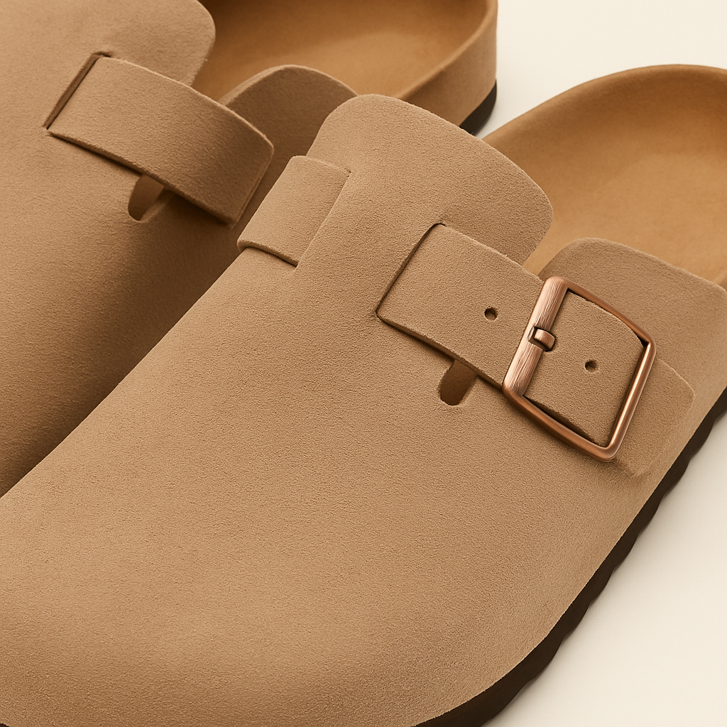 LADY CLUB SUEDE CLOGS